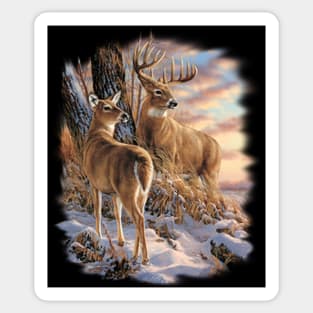 Wild Deers Sticker